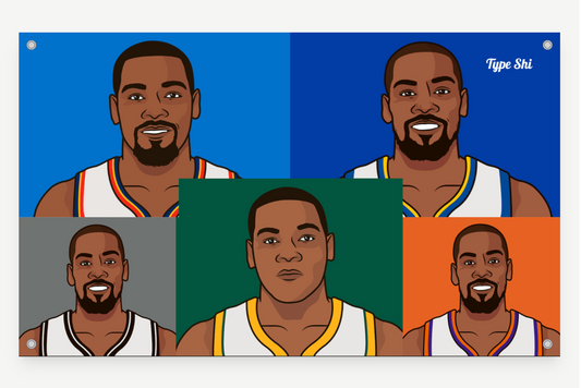 Kevin Durant Cartoon Collage
