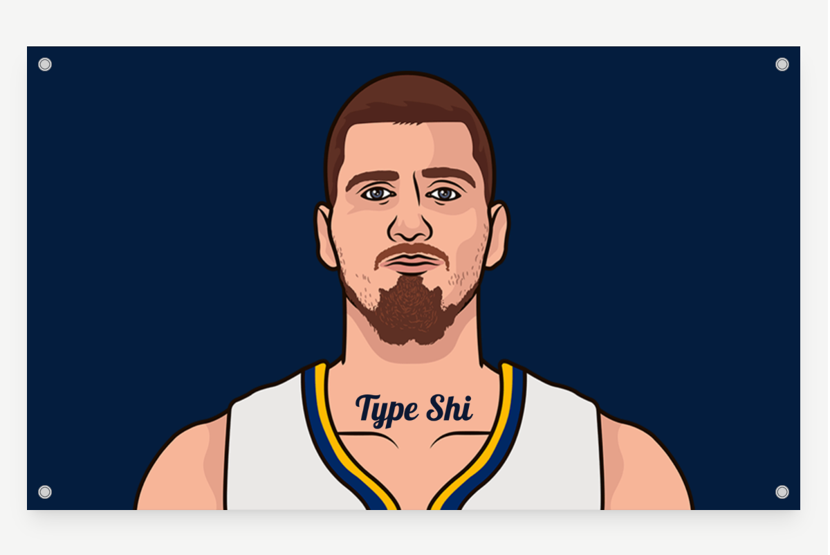 Jokic Flag Cartoon