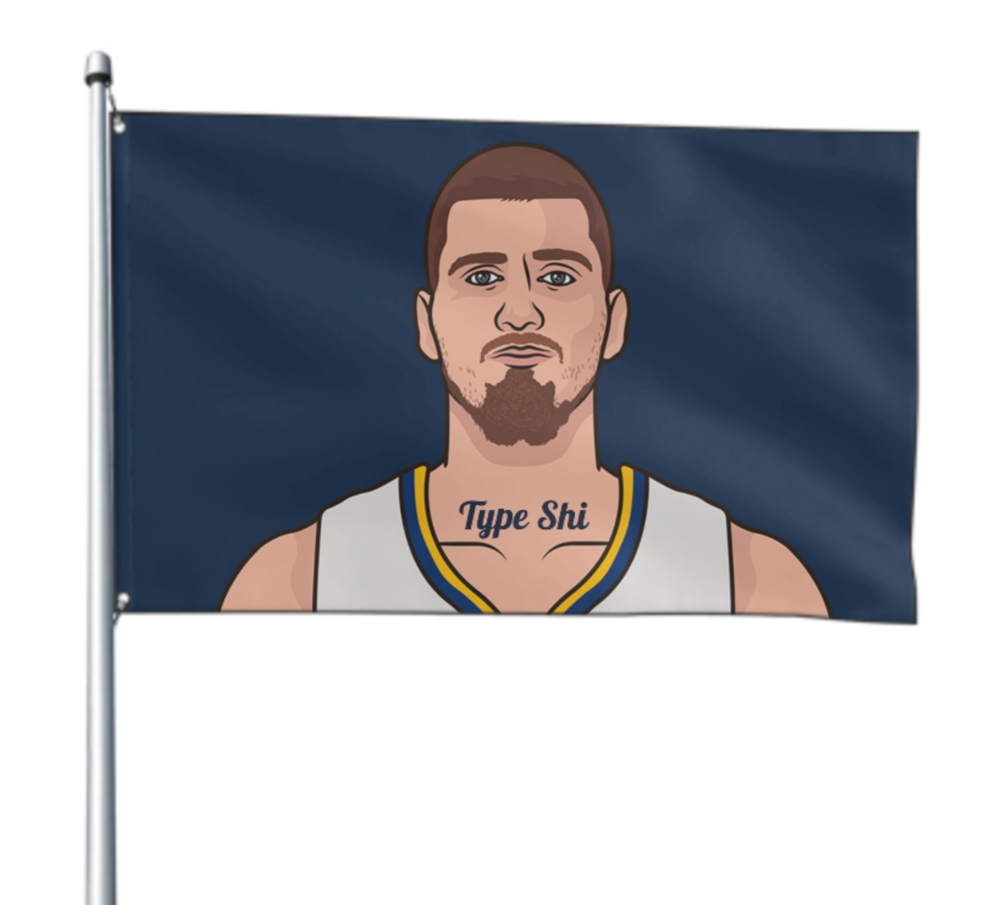 Jokic Flag Cartoon